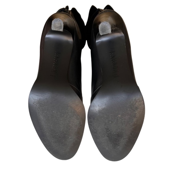 Ralph Lauren Beatrice Black Nappa Leather/Suede Knee High Boots With Box… - Picture 6 of 8